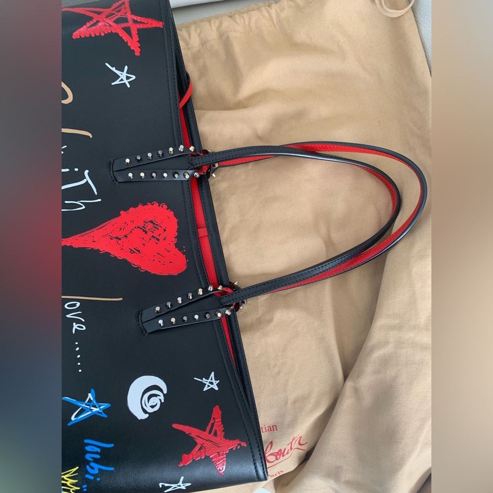 Christian Louboutin Graffiti Cabata Tote Bag - Picture 2 of 10